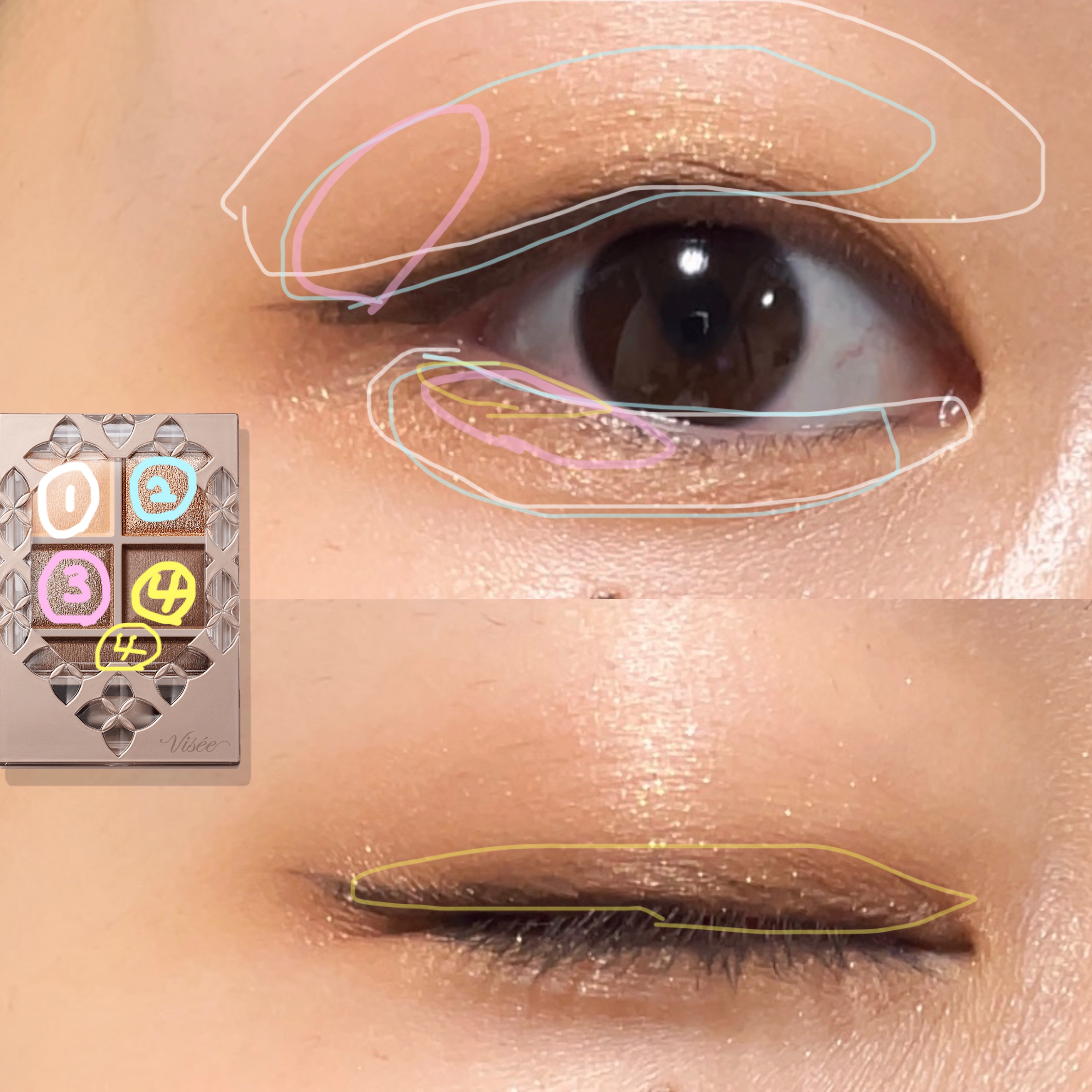 パノラマデザイン アイパレット/Visée/アイシャドウパレットを使ったクチコミ（2枚目）