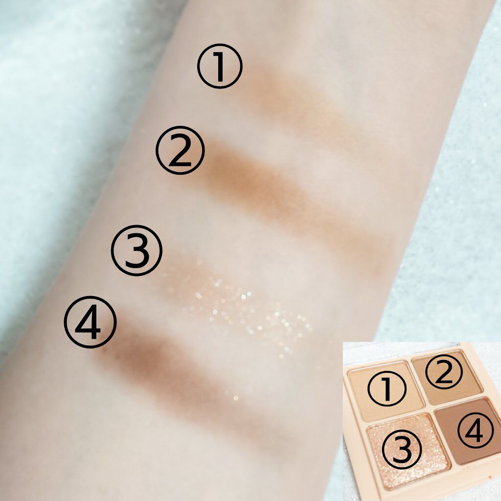 ベターザンアイズ/rom&nd/アイシャドウパレットを使ったクチコミ(3枚目)