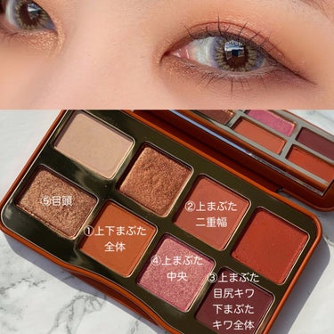 ソルテッド キャラメル ミニ アイシャドウ パレット/Too Faced/アイシャドウパレットを使ったクチコミ（2枚目）