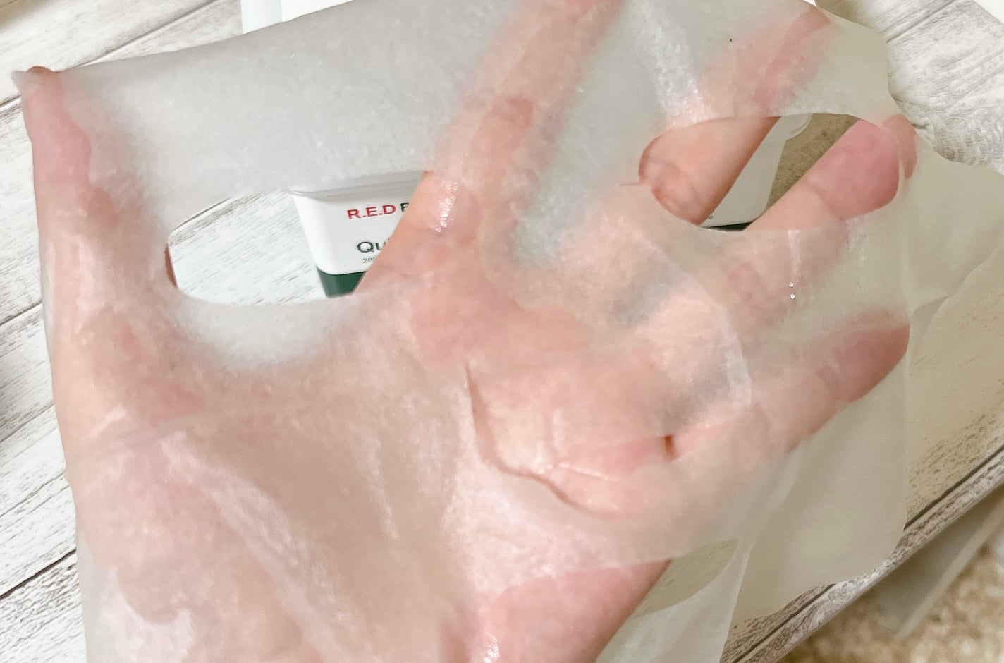 レッドブレミッシュクイックPHAシートマスク/Dr.G/シートマスク・パックを使ったクチコミ(3枚目)