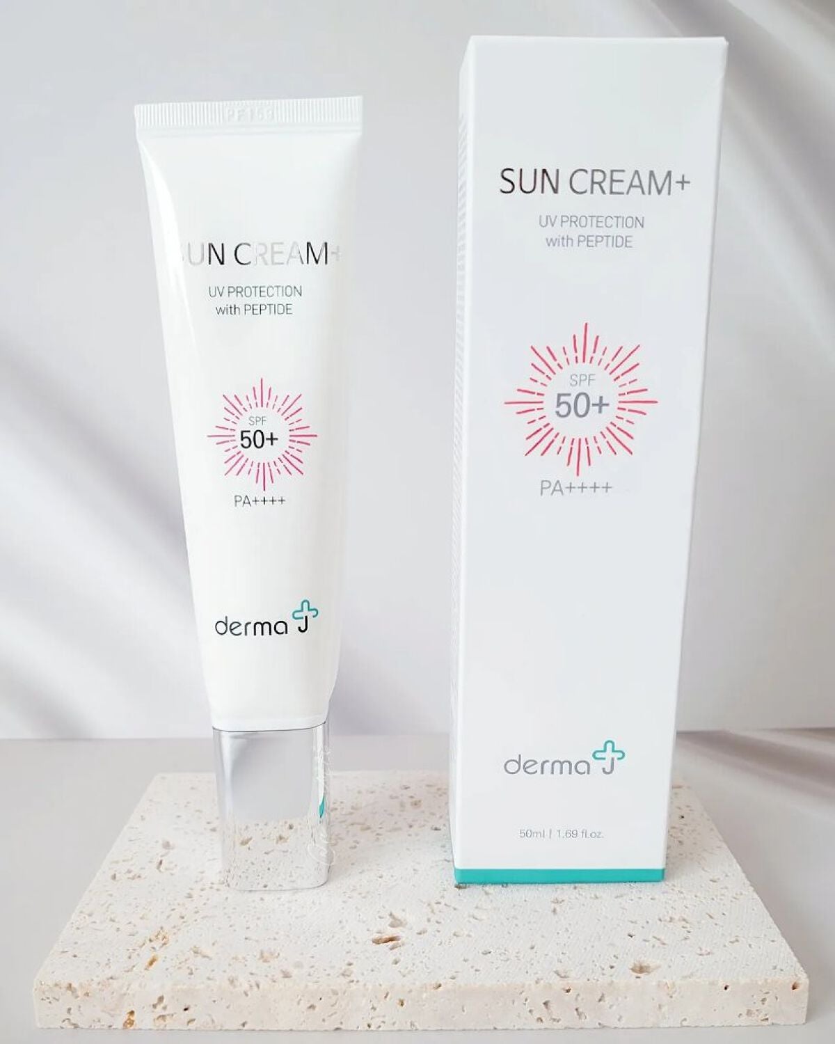 サンクリーム+/ DermaJ/日焼け止めクリームを使ったクチコミ(1枚目)