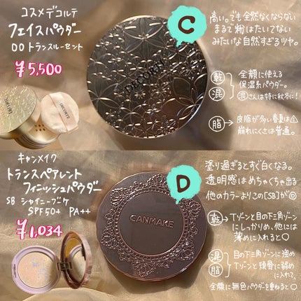 トランスペアレントフィニッシュパウダー/キャンメイク/プレストパウダーを使ったクチコミ(6枚目)