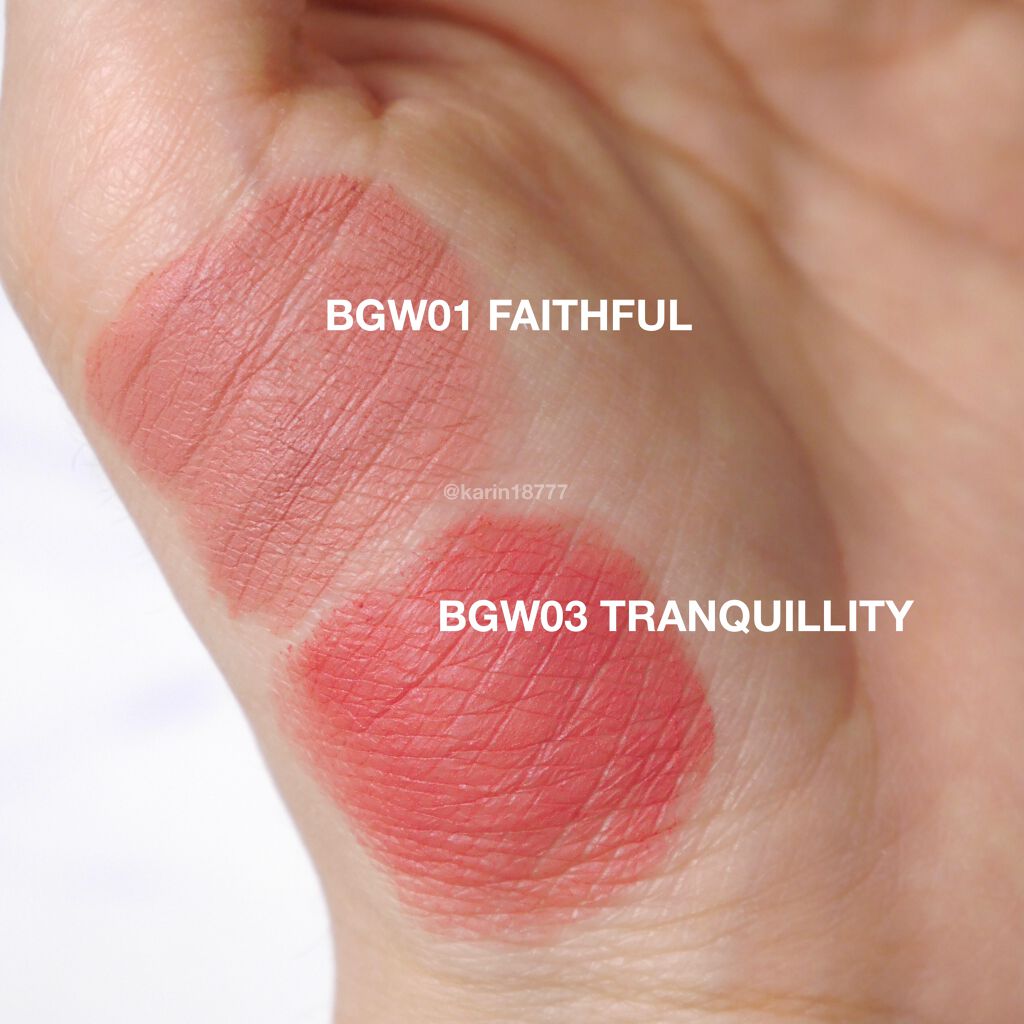 スマッジセミマットリップスティック BGW03 TRANQUILITY/NAMING./口紅を使ったクチコミ（2枚目）