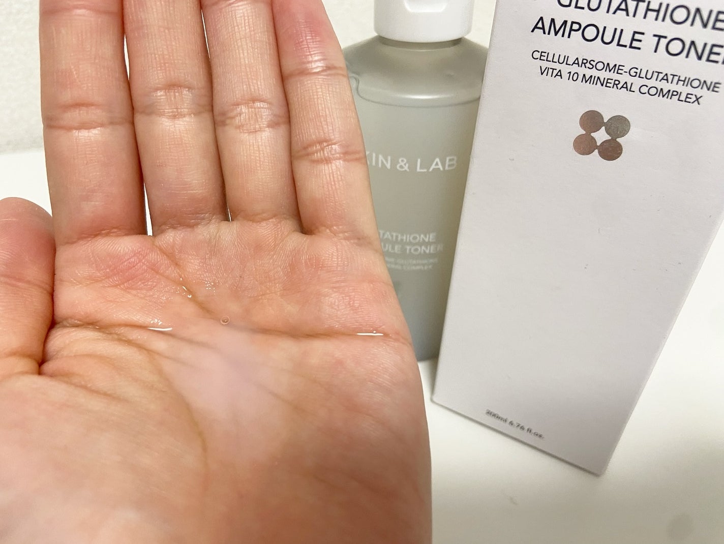 グルタチオンアンプルトナー/SKIN&LAB/化粧水を使ったクチコミ(3枚目)