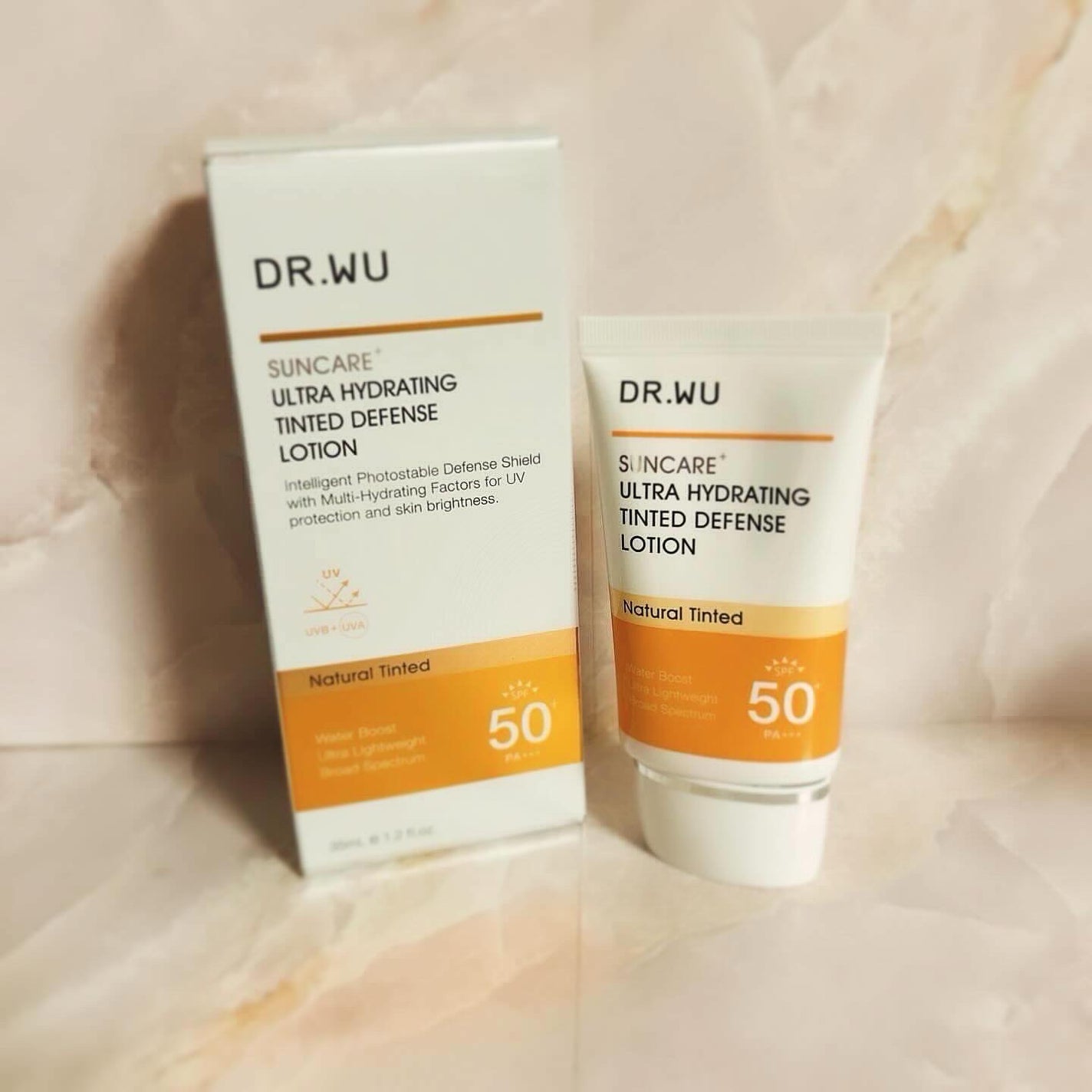サンスクリーン+モイスト(色付き)<日焼け止め>/DR.WU/日焼け止めローションを使ったクチコミ(2枚目)
