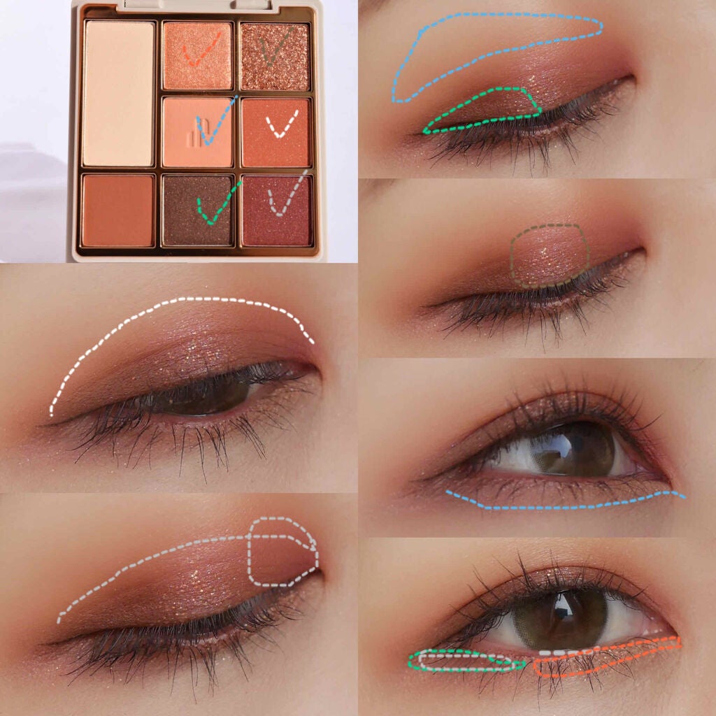 ドットオンムードアイパレット/Heart Percent/アイシャドウパレットを使ったクチコミ(5枚目)