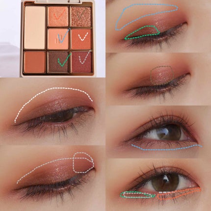 ドットオンムードアイパレット/Heart Percent/アイシャドウパレットを使ったクチコミ(5枚目)