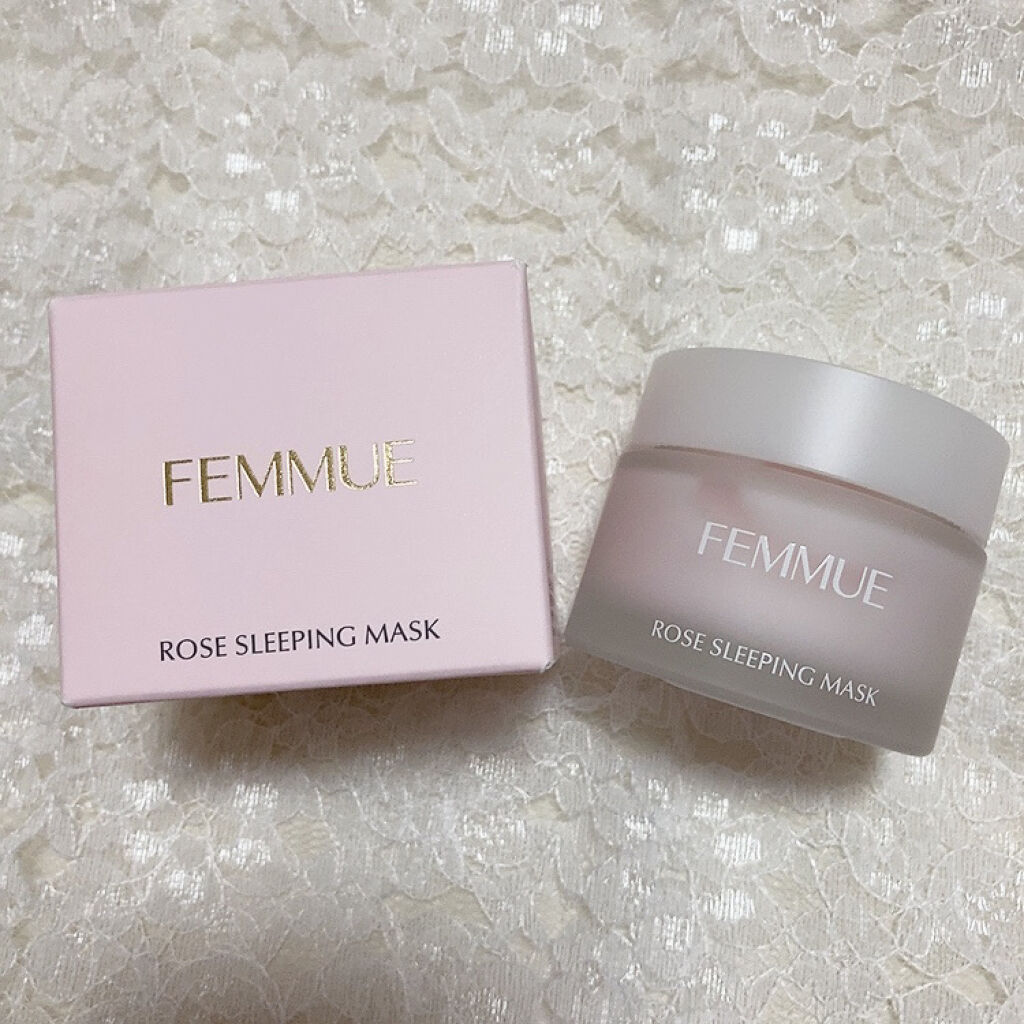 ローズウォーター スリーピングマスク/FEMMUE/フェイスクリームを使ったクチコミ（1枚目）