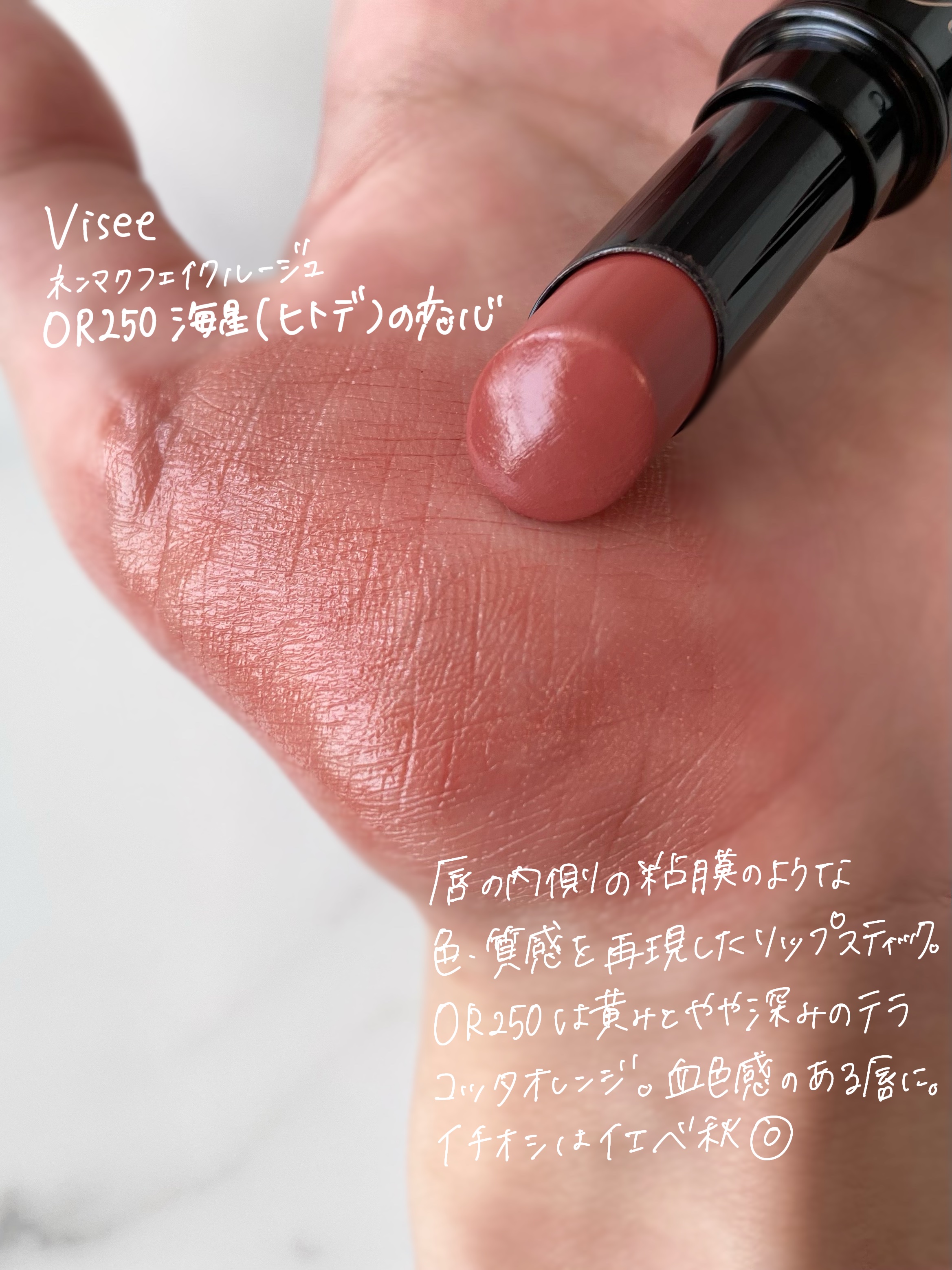 ネンマクフェイク ルージュ/Visée/口紅を使ったクチコミ（2枚目）