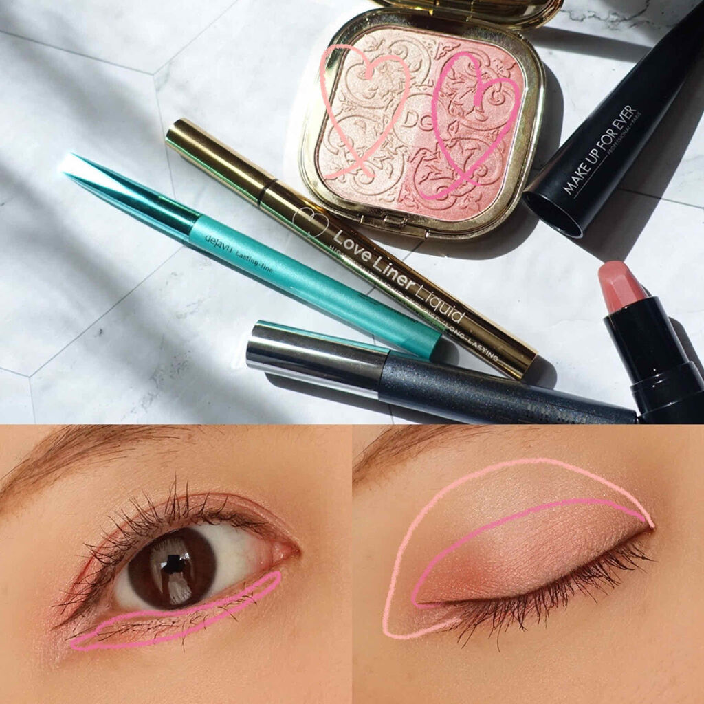 ソーラーグロウ イルミネーティングパウダー デュオ Peach Blossom/DOLCE&GABBANA BEAUTY/ハイライトを使ったクチコミ（2枚目）