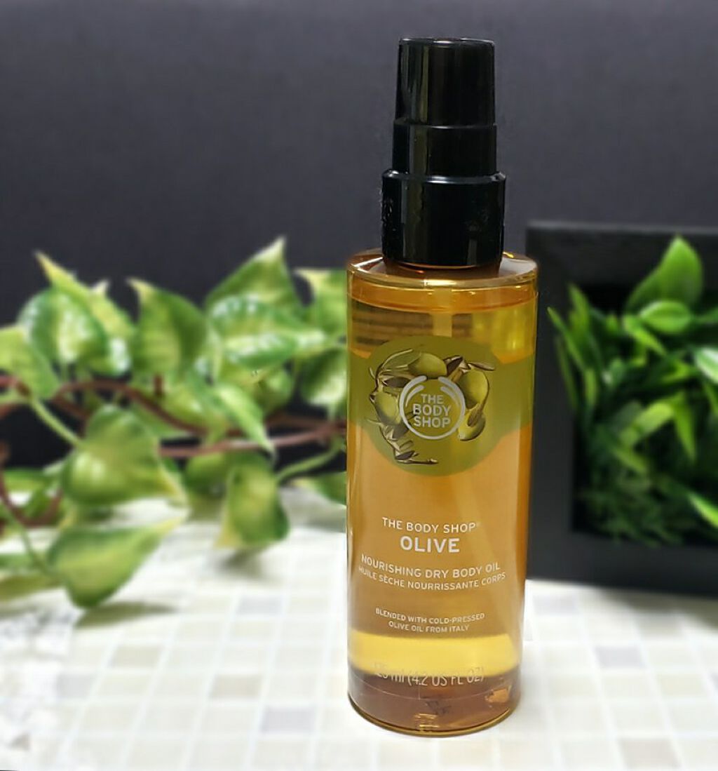 THE BODY SHOP ドライボディオイル オリーブのクチコミ「THE BODY SHOP
ドライボディオイル オリーブ

お試しさせていただきました🍀

希.....」（1枚目）