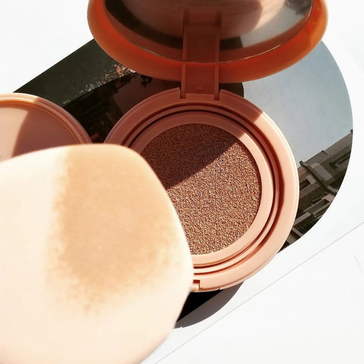 クラウド スキン グロー クッション XX01 ホンデ ピンクベージュ/HASH/クッションファンデーションを使ったクチコミ（3枚目）