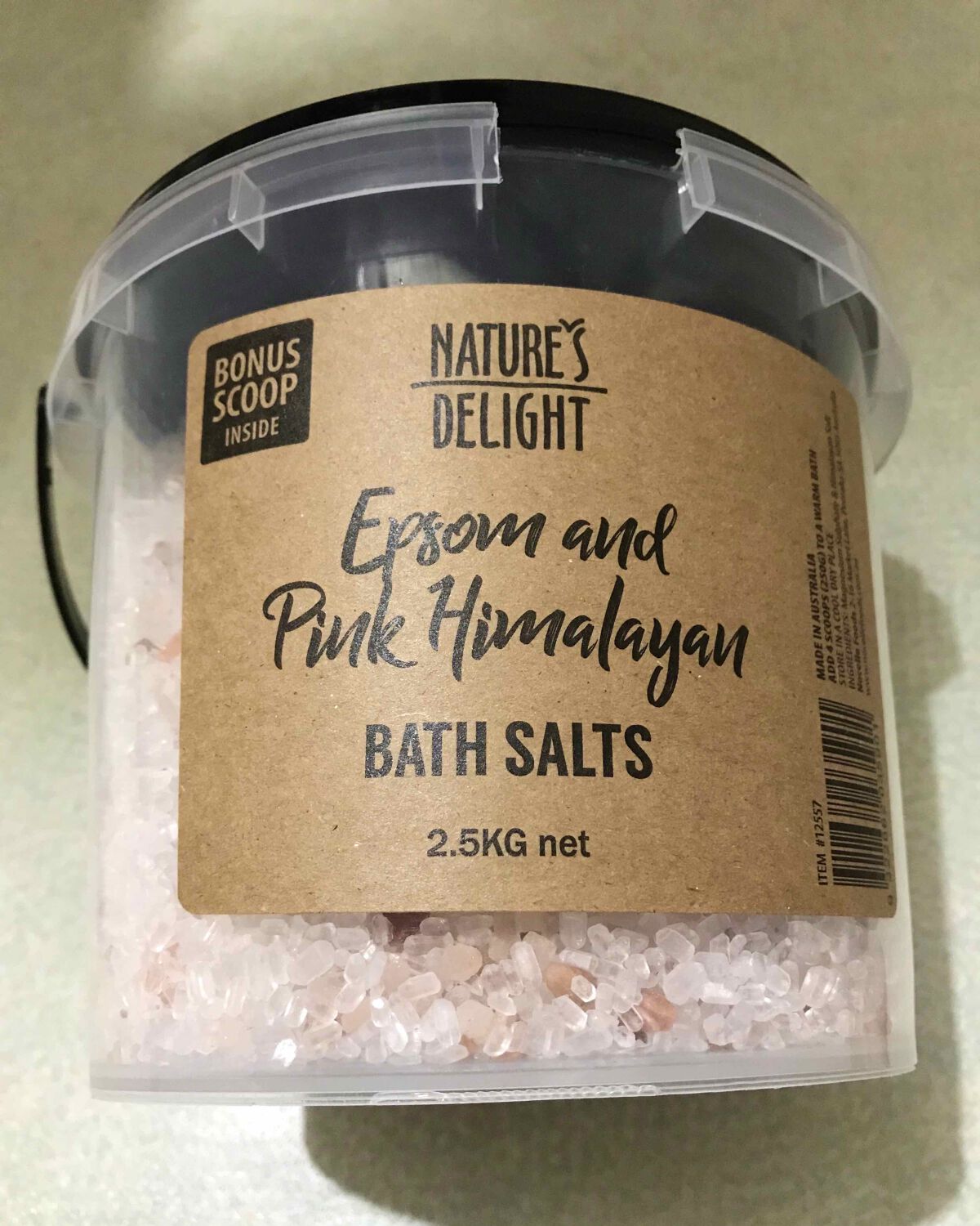 Epsom & Pink Himalayan Bath Salt/Natures Delight/無機塩系入浴剤を使ったクチコミ（1枚目）