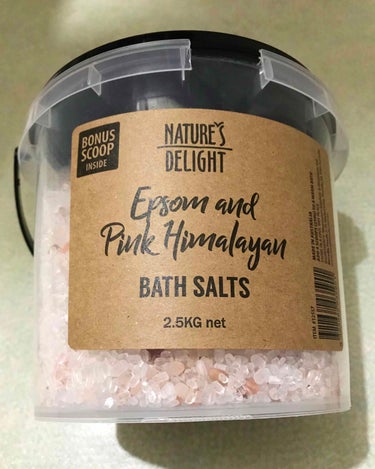 Epsom & Pink Himalayan Bath Salt/Natures Delight/入浴剤を使ったクチコミ（1枚目）