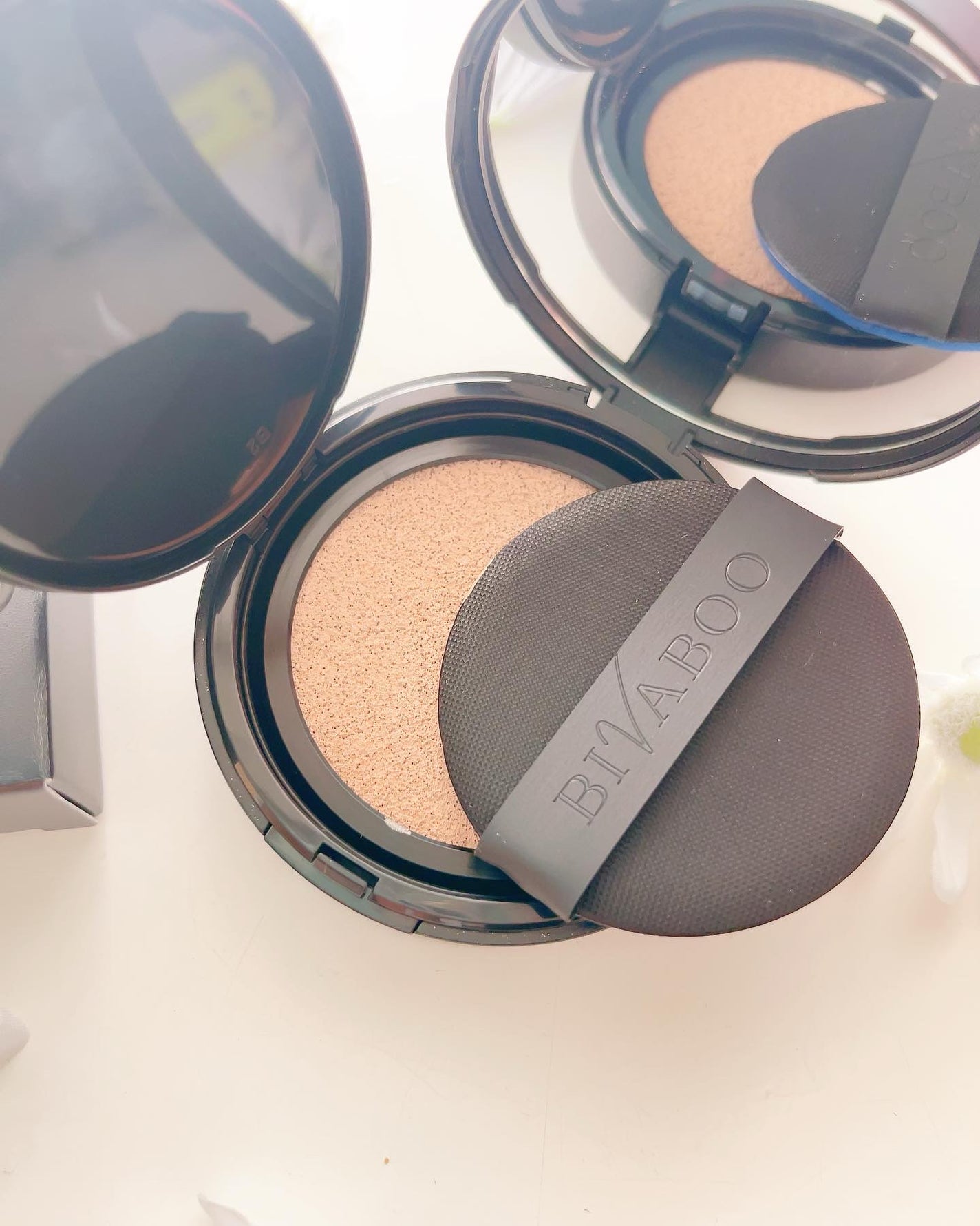 ベルベットジュエルクッション/BIVABOO/クッションファンデーションを使ったクチコミ(3枚目)