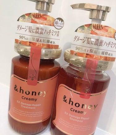 Creamy EXダメージリペアシャンプー1.0/ヘアトリートメント2.0/&honey/シャンプー・コンディショナーを使ったクチコミ（1枚目）