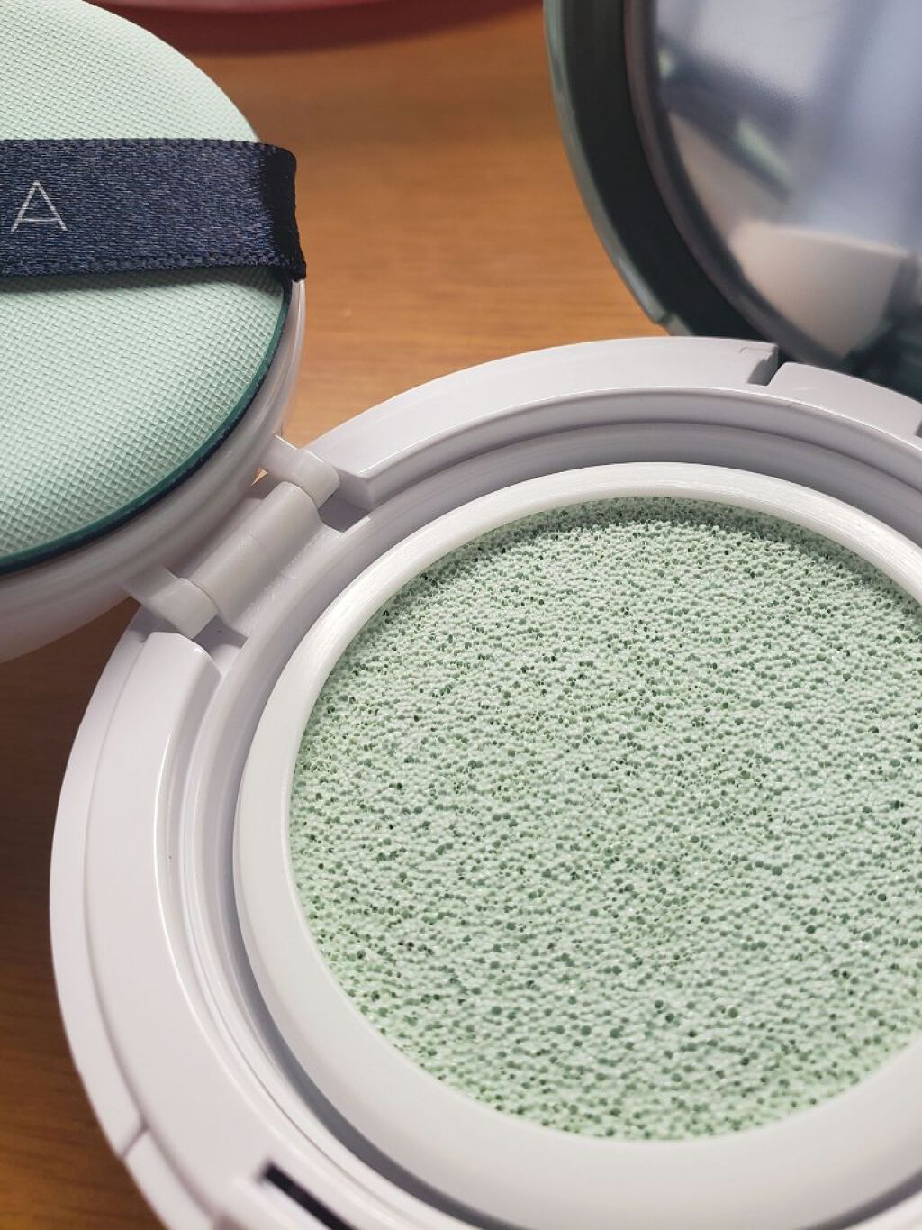 M クッションベース(ミント)/MISSHA/化粧下地を使ったクチコミ(2枚目)