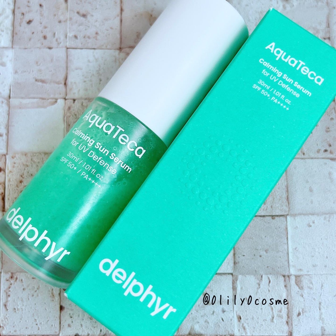 AquaTeca calming sun serum/Delphyr/日焼け止めローションを使ったクチコミ(5枚目)