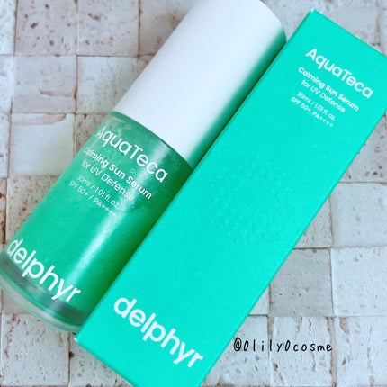 AquaTeca calming sun serum/Delphyr/日焼け止めローションを使ったクチコミ(5枚目)