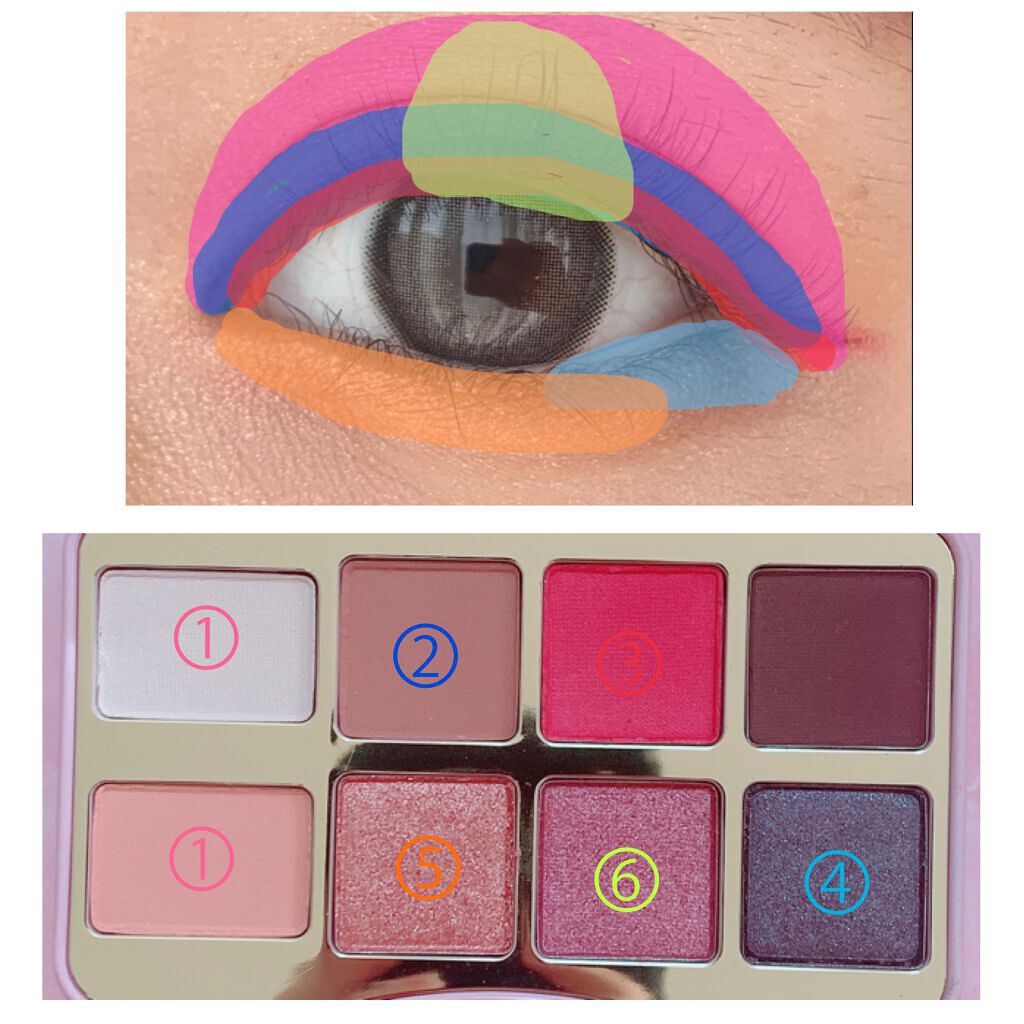 ビー マイ ラヴァ― ミニ アイシャドウ パレット/Too Faced/アイシャドウパレットを使ったクチコミ(4枚目)