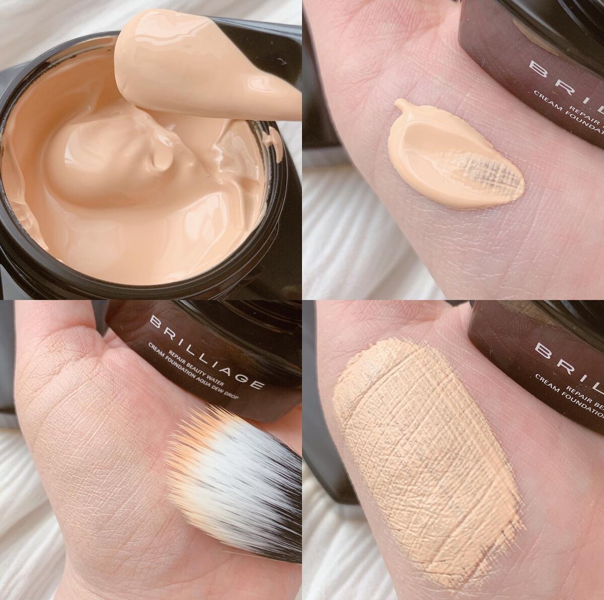 リペアビューティー ウォータークリームファンデーション シルキーピンクベージュ20/ブリリアージュ/クリーム・エマルジョンファンデーションを使ったクチコミ（2枚目）