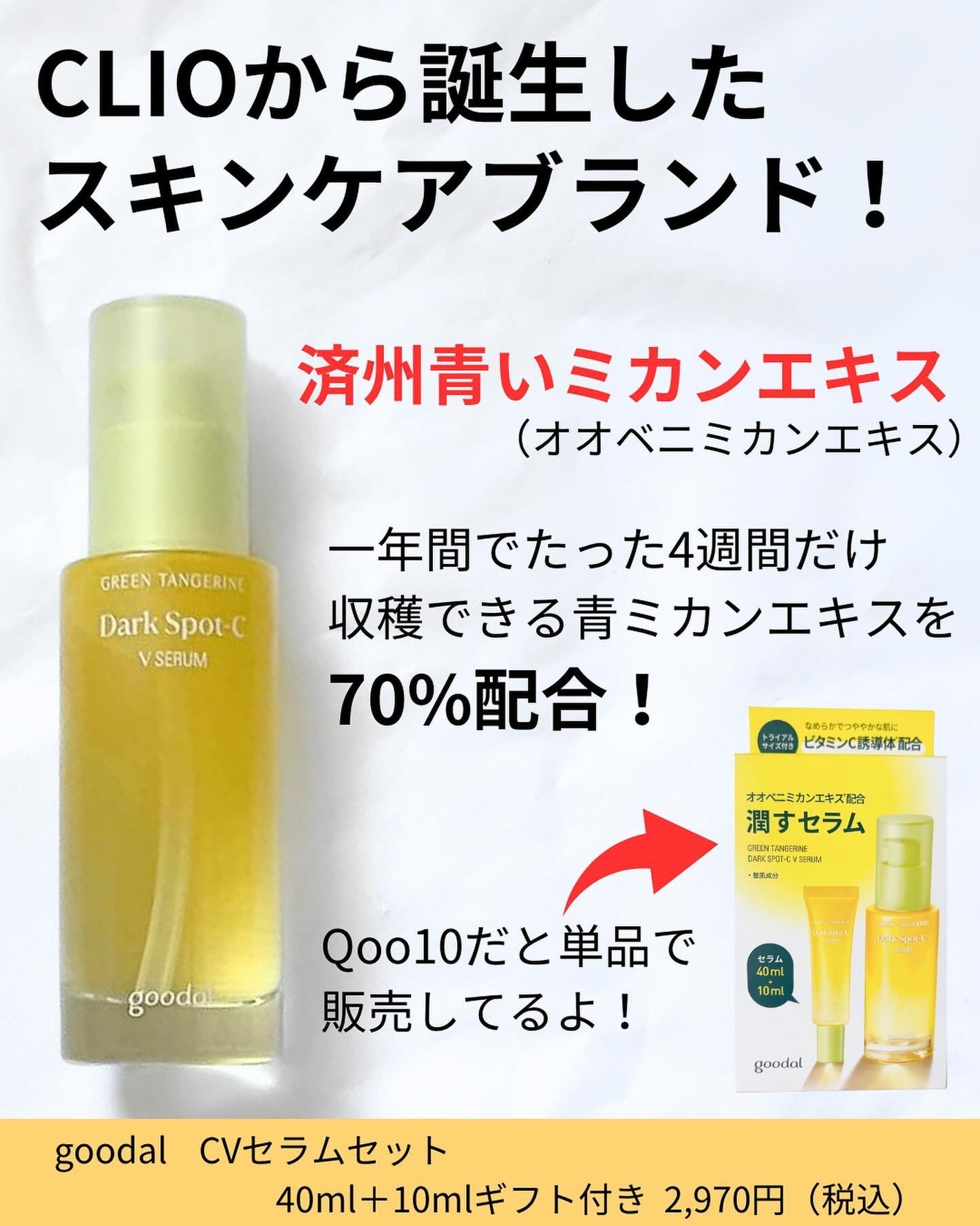 グリーンタンジェリン ビタC ダークスポットケアセラム/goodal/美容液を使ったクチコミ(2枚目)
