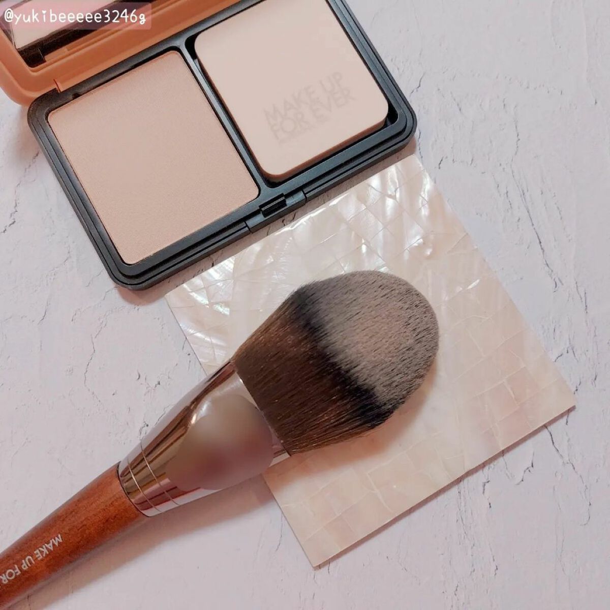 プレシジョンパウダーブラシ 128/MAKE UP FOR EVER/メイクブラシを使ったクチコミ(4枚目)
