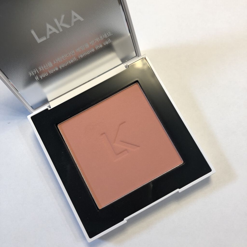 ジャストチーク 04 REDDISH/Laka/パウダーチークを使ったクチコミ（3枚目）