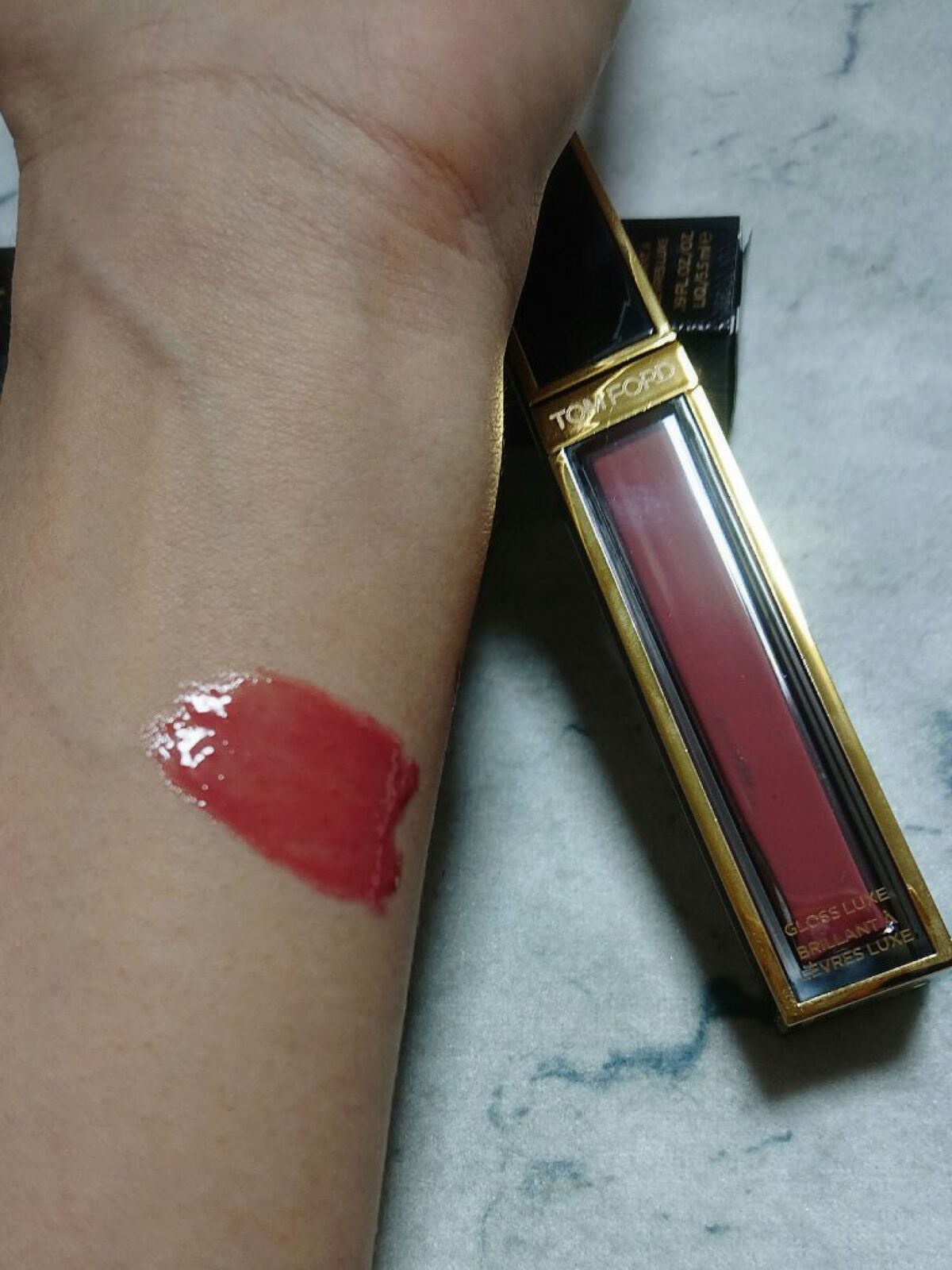 トムフォード グロスリュクス 22 サンライズピンク 新色レビュー】グロス リュクス|TOM FORD BEAUTYの口コミ - TOM