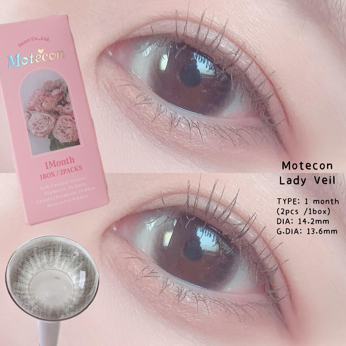 モテコンマンスリー/モテコン/１ヶ月（１MONTH）カラコンを使ったクチコミ（2枚目）
