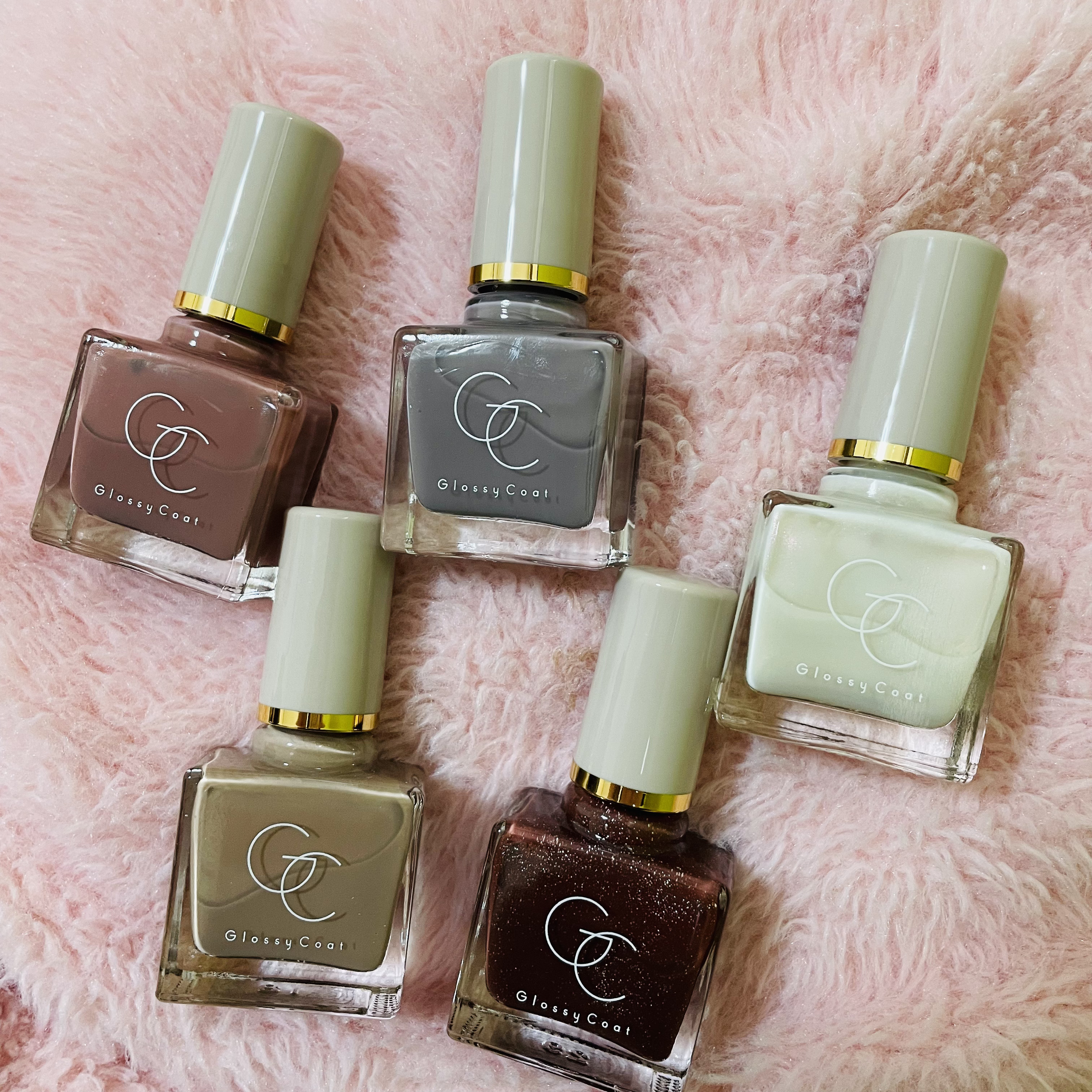 グロッシーコート ラベンダーグレージュ/スキューズミー/オールインワンネイルを使ったクチコミ（1枚目）