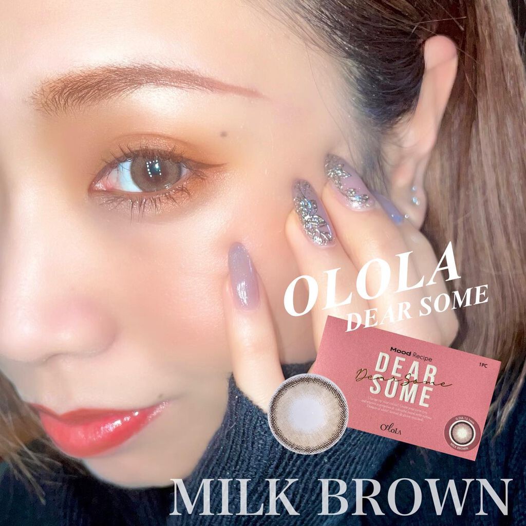 ディアサム(DearSome)/OLOLA/カラーコンタクトレンズを使ったクチコミ(10枚目)