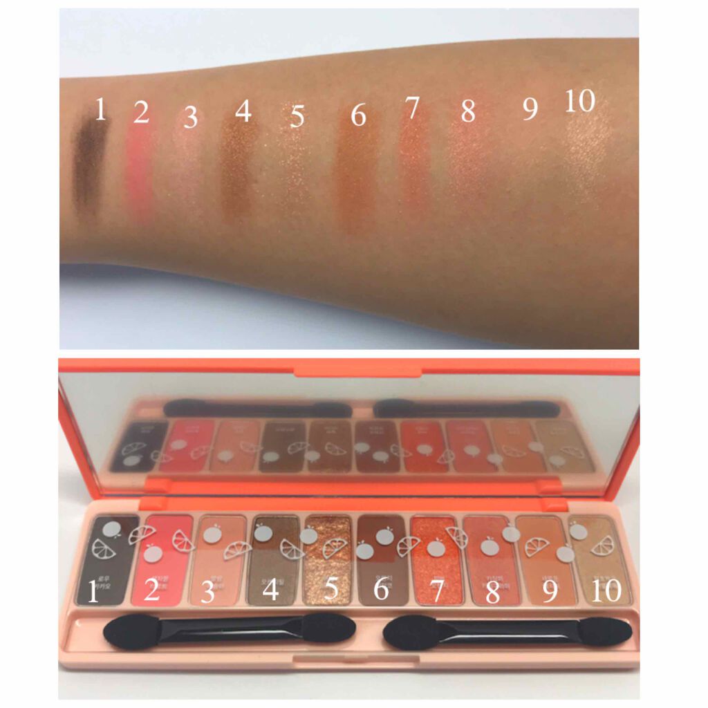 プレイカラー アイシャドウ/ETUDE/アイシャドウパレットを使ったクチコミ(2枚目)