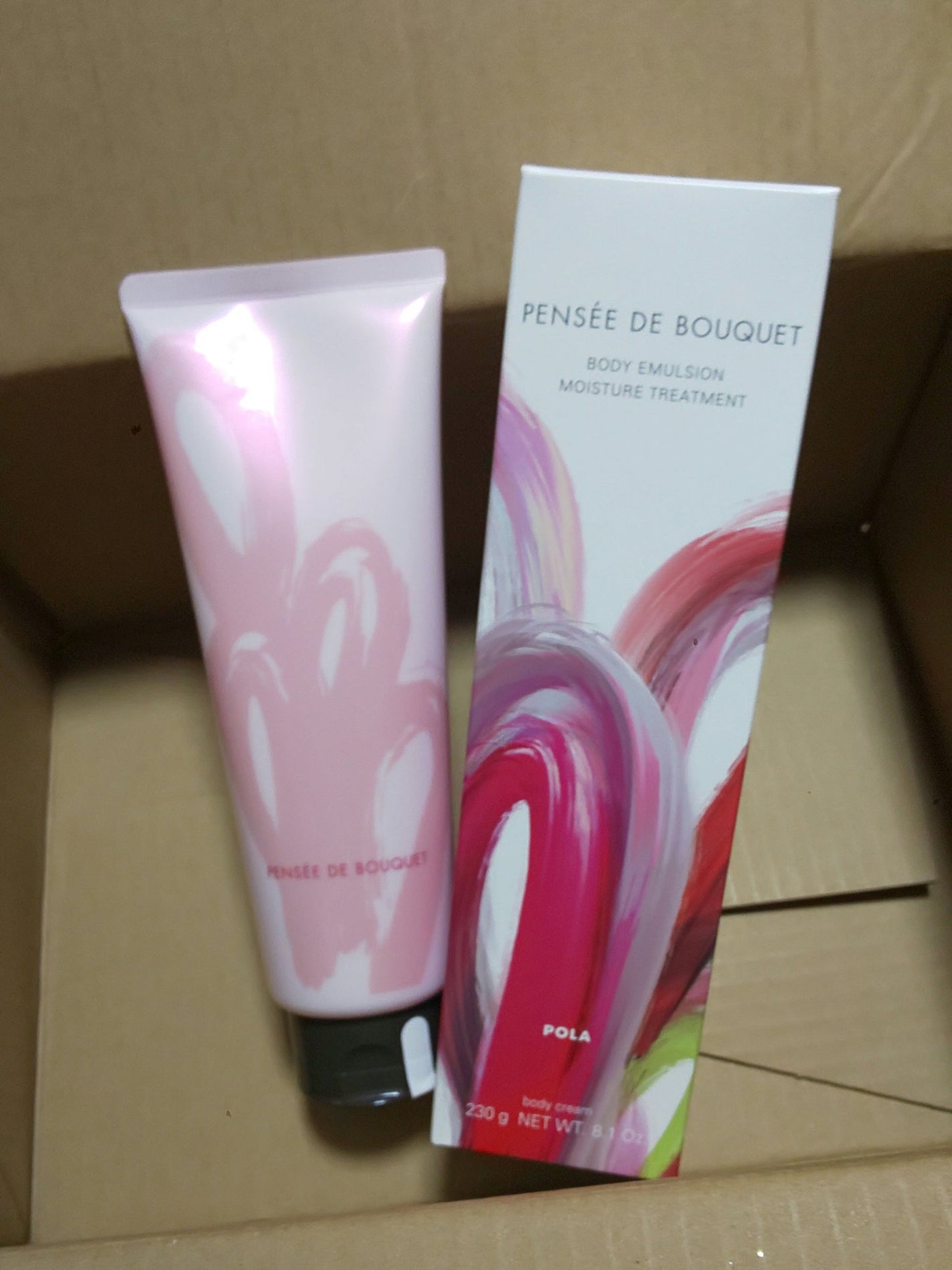 ボディエマルション モイスト&トリート/パンセ ド ブーケ/ボディローションを使ったクチコミ(1枚目)