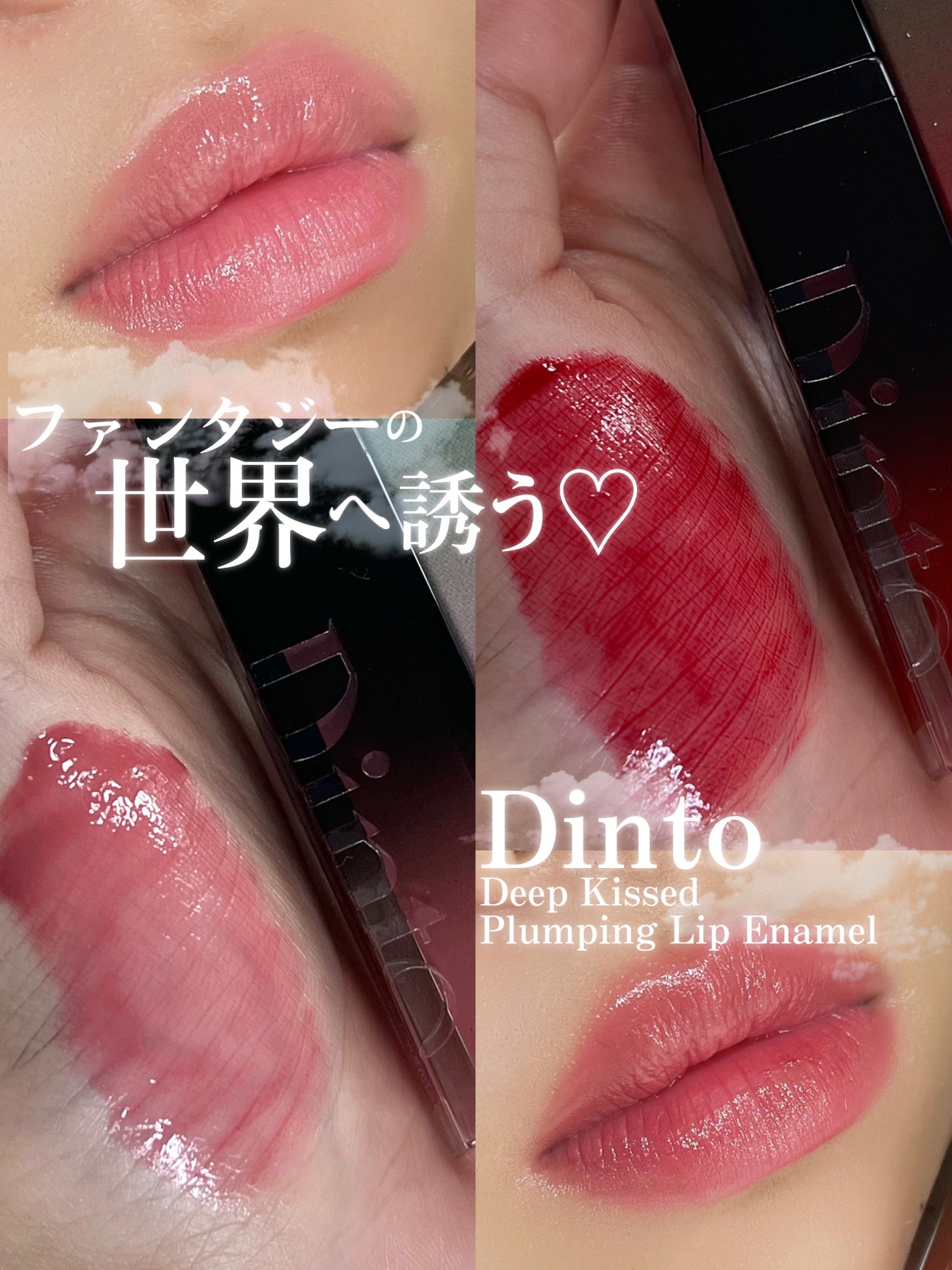 ディープキスド プランピング リップエナメル/Dinto/リップグロスを使ったクチコミ(1枚目)