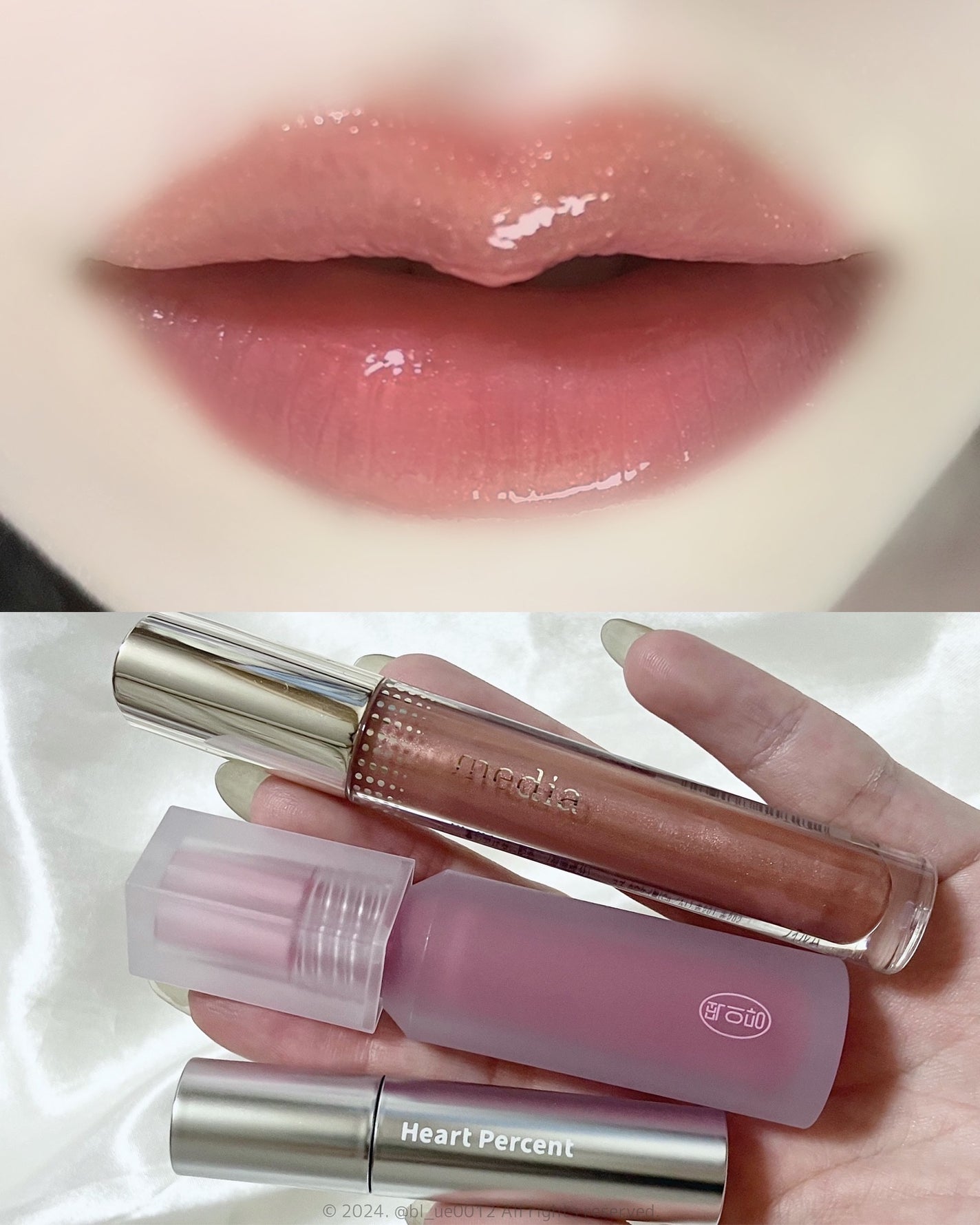 リキッドグロウルージュ/media/リップグロスを使ったクチコミ(1枚目)