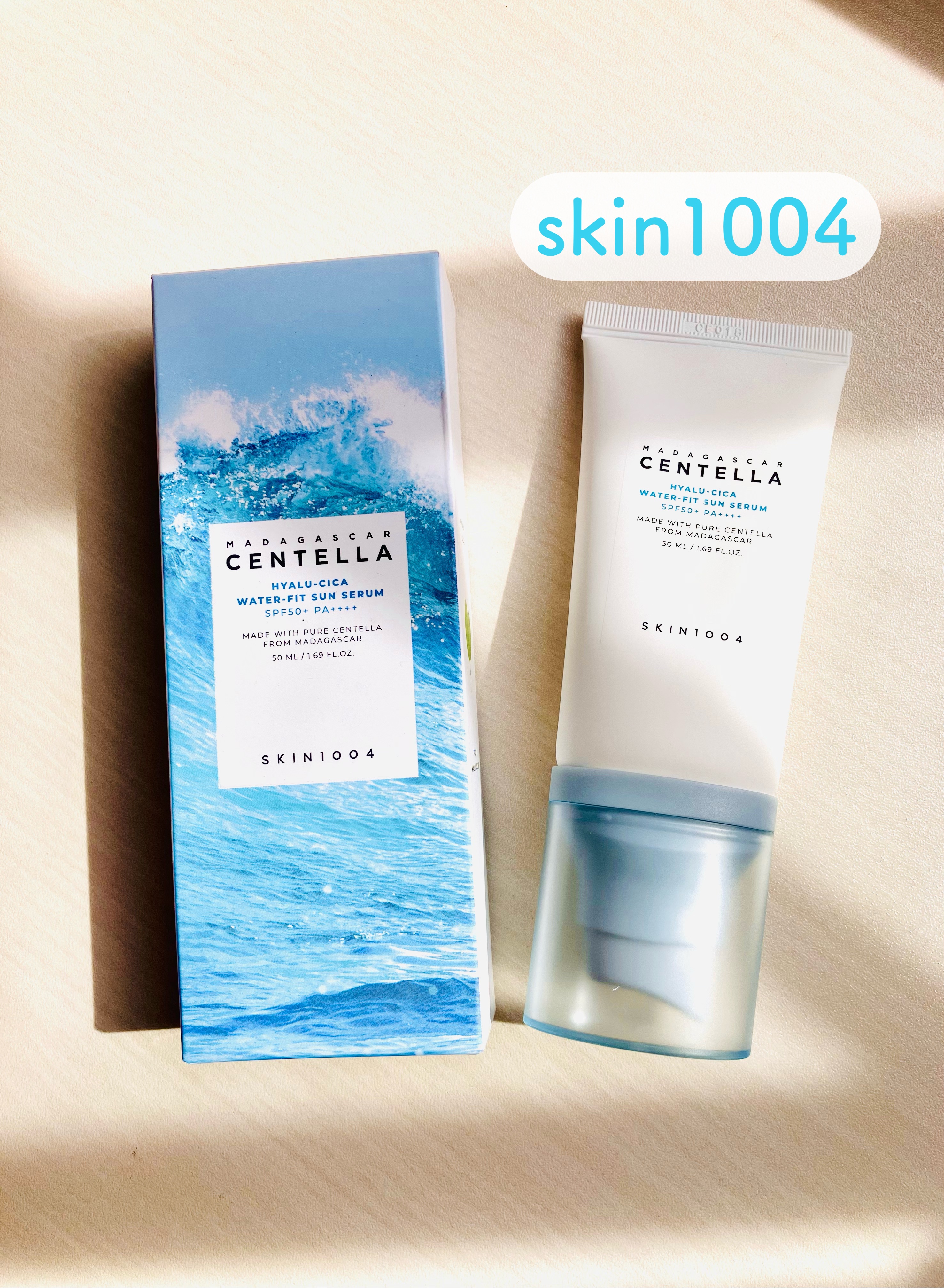 ヒアルーシカ ウォーターフィット サンセラム/SKIN1004/日焼け止めローションを使ったクチコミ（1枚目）