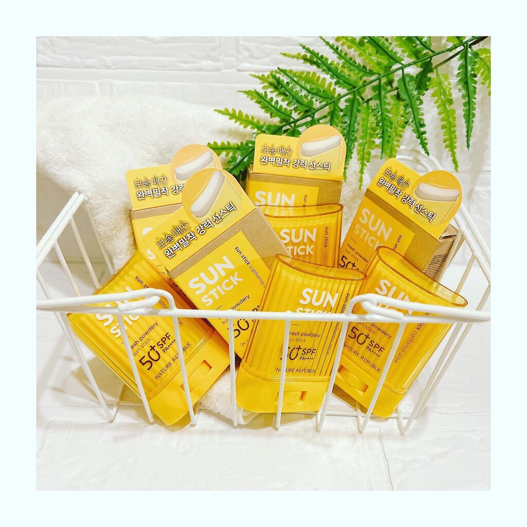 サラサラSUNデュオ サンスティック /ネイチャーリパブリック/日焼け止めスティックを使ったクチコミ（1枚目）