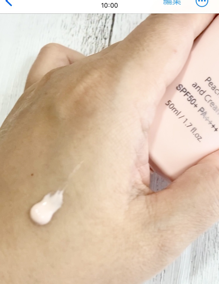 ピーチ&クリームトーンアップ サンスクリーン/CAMPUS BLOSSOM/化粧下地を使ったクチコミ（2枚目）