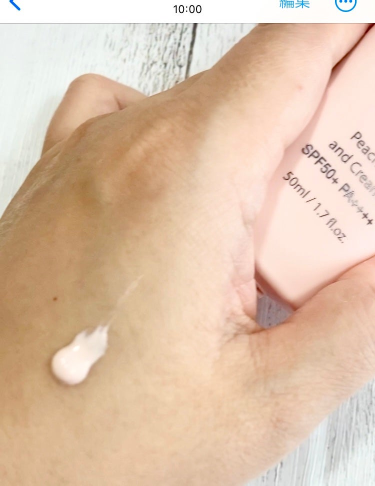 ピーチ&クリームトーンアップ サンスクリーン/CAMPUS BLOSSOM/化粧下地を使ったクチコミ(2枚目)