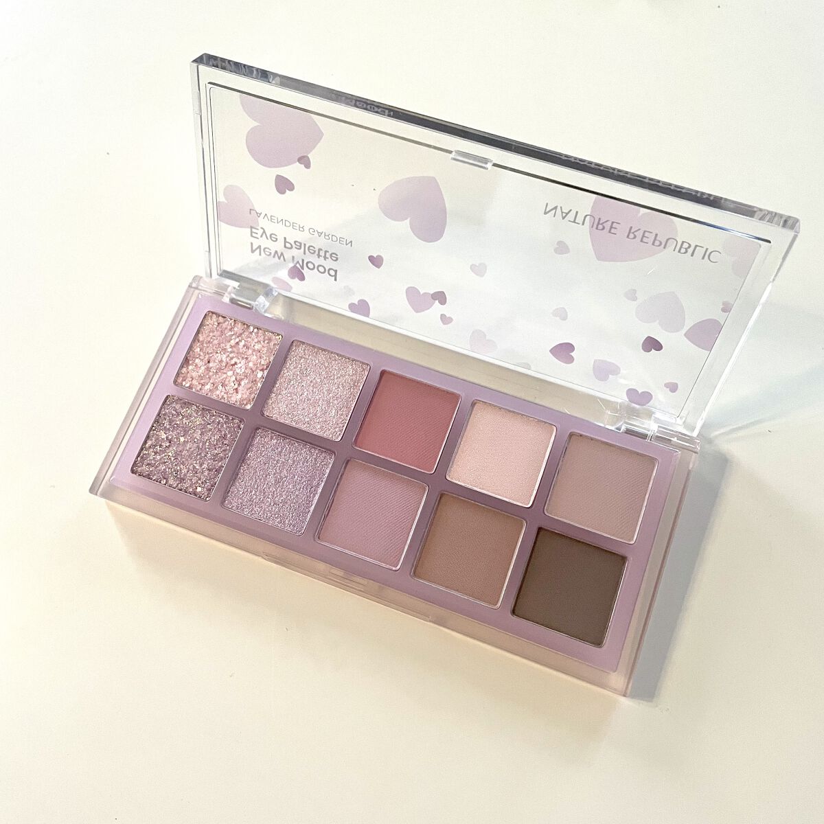 ニュームードアイパレット 04 ラベンダーガーデン/ネイチャーリパブリック/アイシャドウパレットを使ったクチコミ（1枚目）