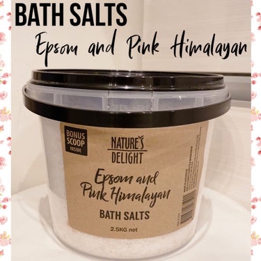 Epsom & Pink Himalayan Bath Salt/Natures Delight/入浴剤を使ったクチコミ（1枚目）