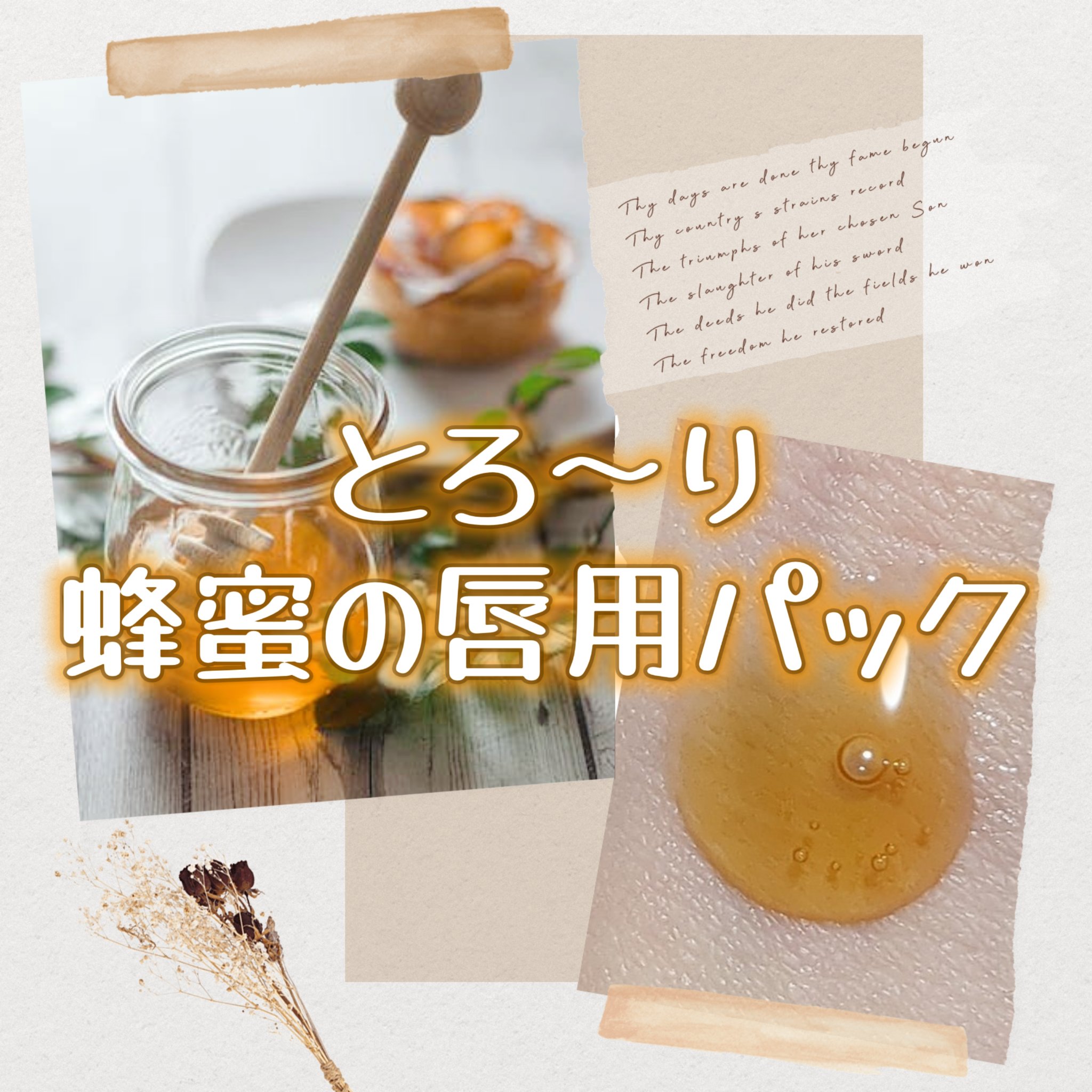 アピセラピーコスメティクス くちびるふっくら蜜パックのクチコミ「こんにちは、伽羅です🌷´-
本日は美味しそうな唇用パックを見つけたのでご紹介します！

.*·.....」（1枚目）