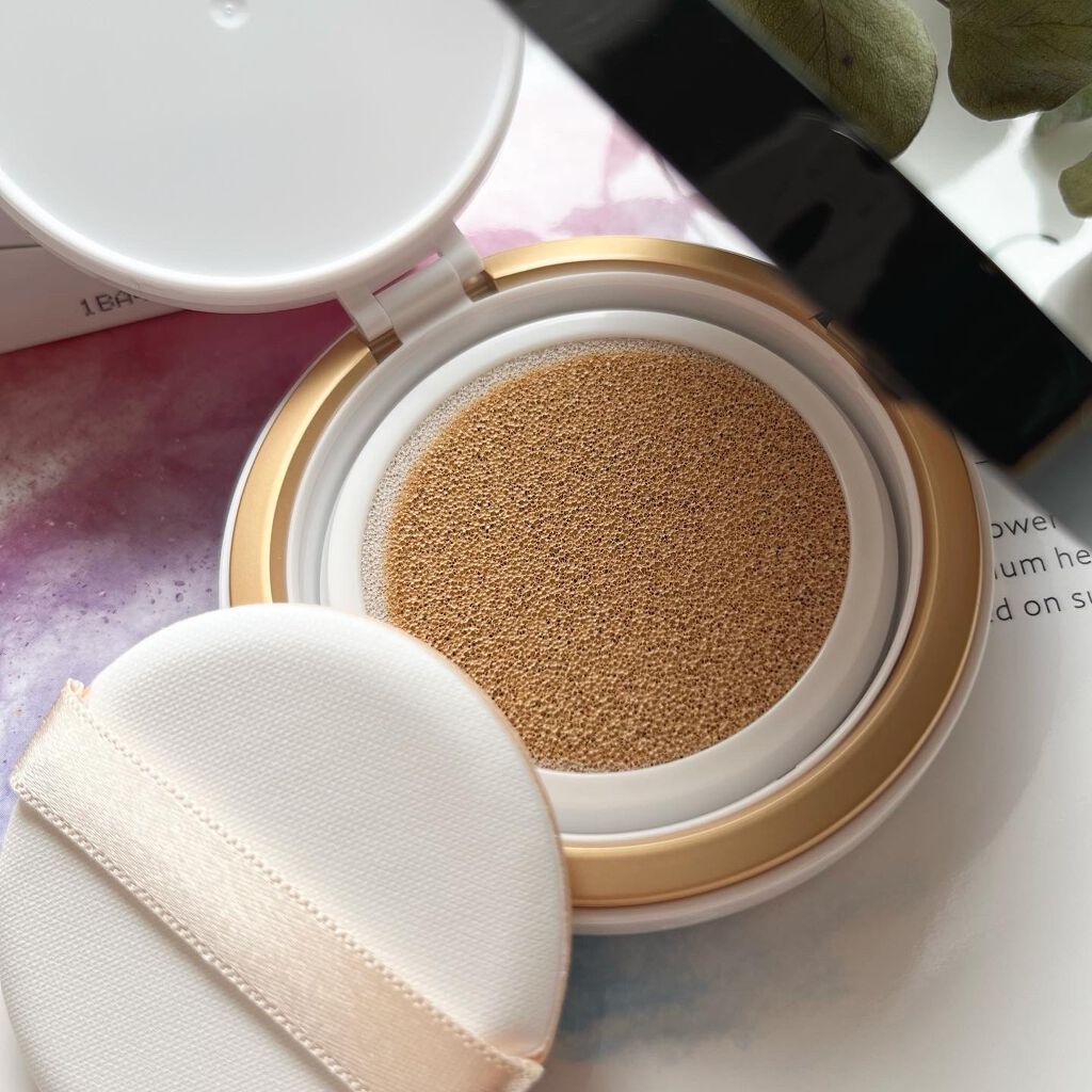 SIWA-KC オールインワンクッション ナチュラルベージュ/ハーブ健康本舗/クッションファンデーションを使ったクチコミ（3枚目）