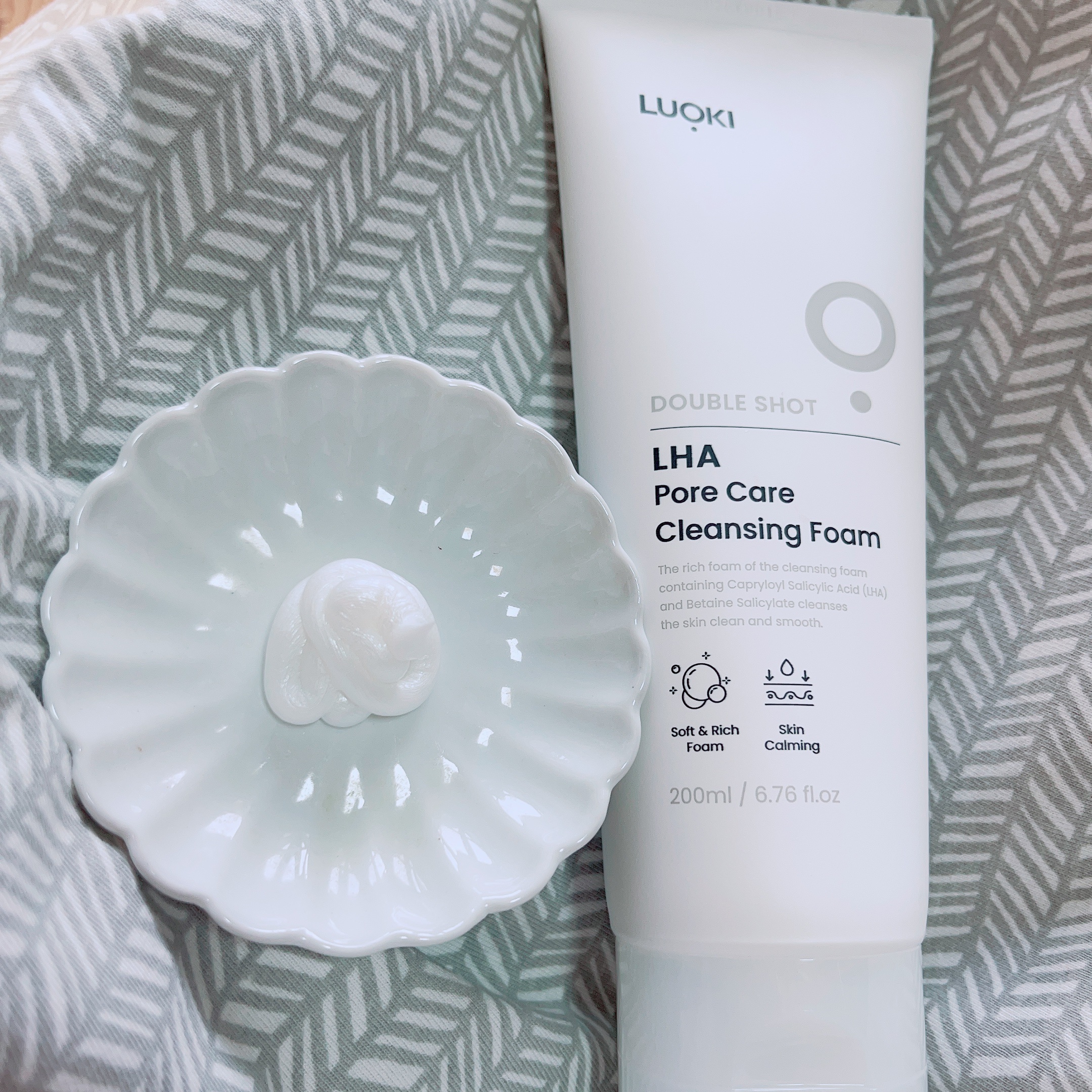 ダブルショットLHA毛穴ケアクレンジングフォーム /LUOKI/クレンジングクリームを使ったクチコミ（2枚目）