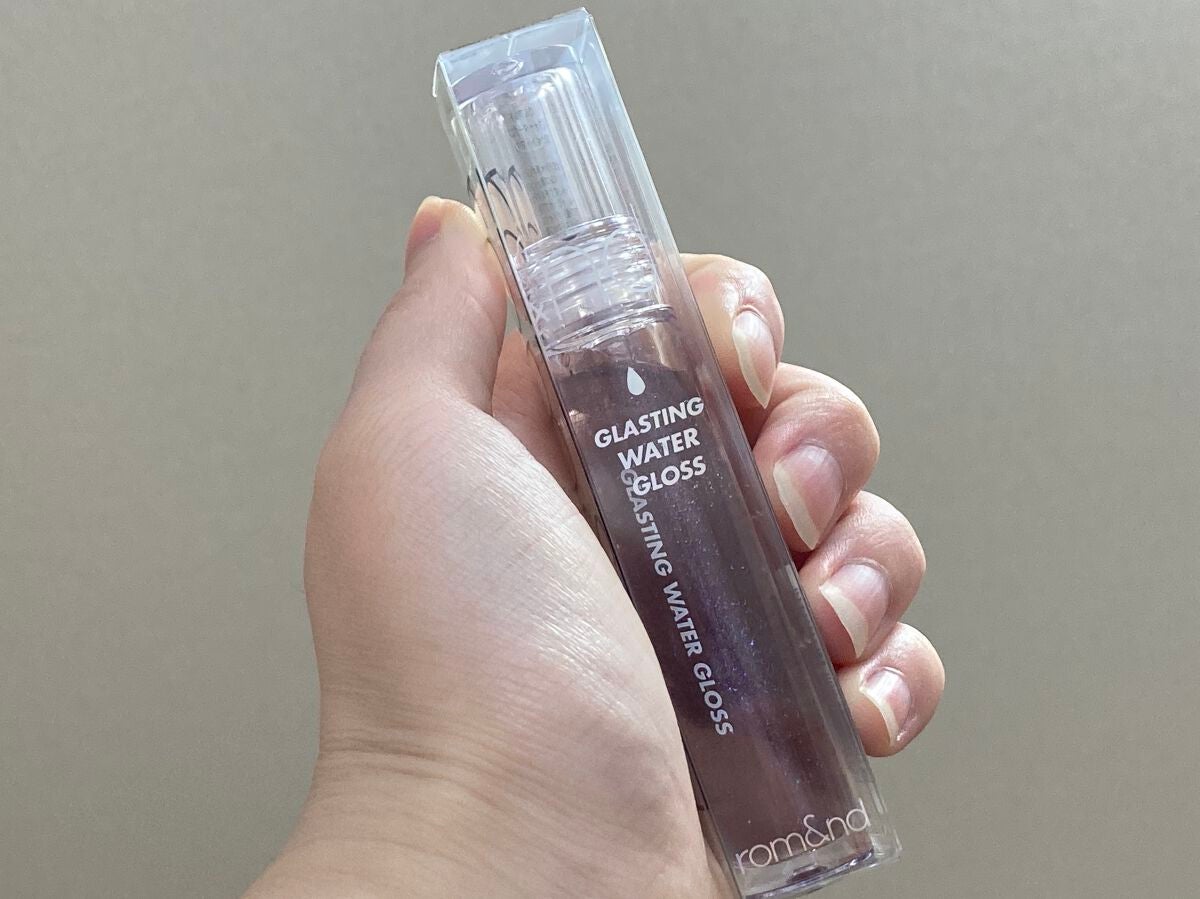 グラスティングウォーターグロス/rom&nd/リップグロスを使ったクチコミ(1枚目)