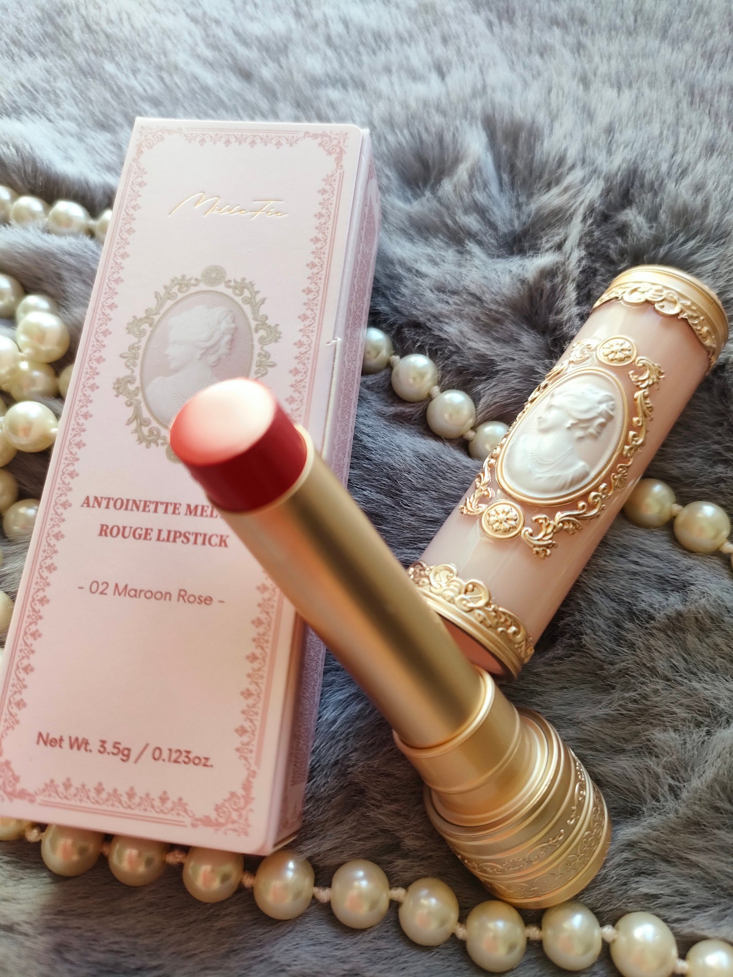 アントワネットメルティングルージュ/MilleFée/口紅を使ったクチコミ(2枚目)
