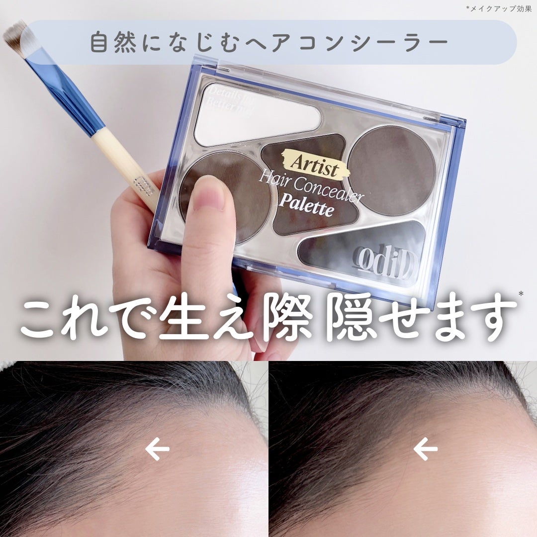 アーティストライン ヘアコンシーラーパレット/odiD/その他スタイリングを使ったクチコミ(1枚目)