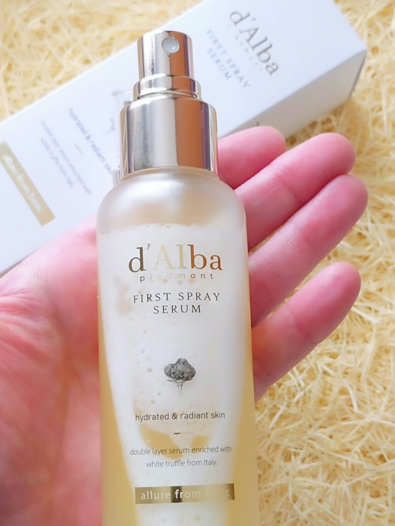 ダルバ ホワイトトリュフファーストスプレーセラム/ダルバ/ミスト状化粧水を使ったクチコミ（2枚目）