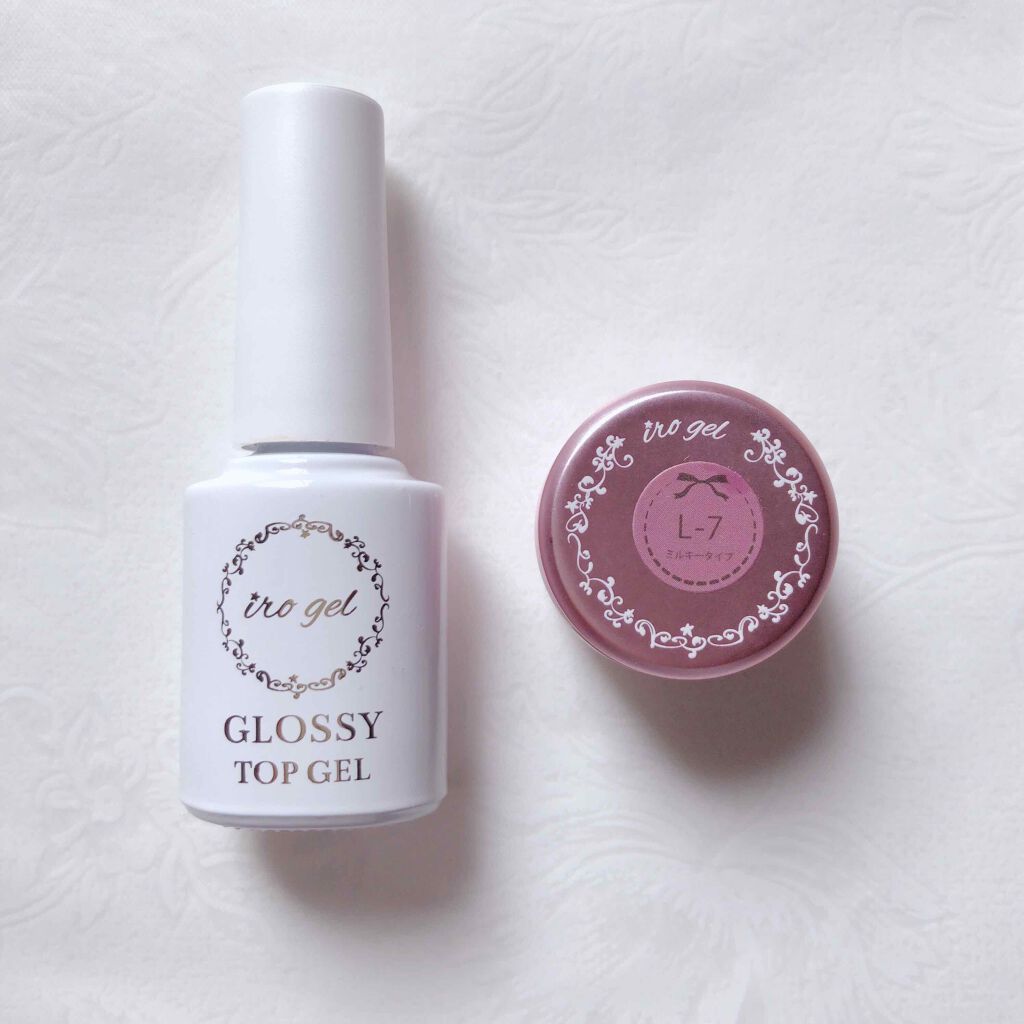 ミルキーカラー カラージェル L-7 ルビーカシス/irogel(イロジェル)/ジェルネイルを使ったクチコミ（3枚目）